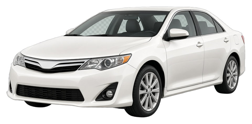 Illustrated 2012 Toyota Camry SE in Super White
